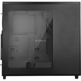 SilverStone TJ04-E Midi Tower Sort, Sølv, Towerkabinet Sort, Midi Tower, PC, Sort, Sølv, ATX, CEB, micro ATX, Aluminium, Stål, 16,8 cm, Detail