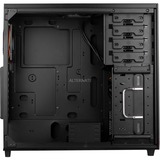 SilverStone TJ04-E Midi Tower Sort, Sølv, Towerkabinet Sort, Midi Tower, PC, Sort, Sølv, ATX, CEB, micro ATX, Aluminium, Stål, 16,8 cm, Detail