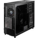 SilverStone TJ04-E Midi Tower Sort, Sølv, Towerkabinet Sort, Midi Tower, PC, Sort, Sølv, ATX, CEB, micro ATX, Aluminium, Stål, 16,8 cm, Detail