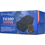 SilverStone TX300 enhed til strømforsyning 300 W 24-pin ATX TFX Sort, PC strømforsyning Sort, 300 W, 90 - 264 V, 47 - 63 Hz, Aktiv, 95 W, 276 W
