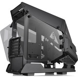 Thermaltake AH T200 Micro Tower Sort, Towerkabinet Sort, Micro Tower, PC, Sort, Micro-ITX, Mini-ITX, SPCC, 15 cm