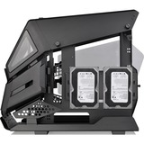 Thermaltake AH T200 Micro Tower Sort, Towerkabinet Sort, Micro Tower, PC, Sort, Micro-ITX, Mini-ITX, SPCC, 15 cm