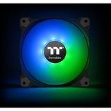 Thermaltake CL-F063-PL12SW-A Computerkølesystem Computerkabinet Ventilator 12 cm Sort, Hvid, Sag fan Sort, Ventilator, 12 cm, 500 rpm, 1500 rpm, 56,45 kubikfod/min., Sort, Hvid