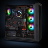Thermaltake CL-F063-PL12SW-A Computerkølesystem Computerkabinet Ventilator 12 cm Sort, Hvid, Sag fan Sort, Ventilator, 12 cm, 500 rpm, 1500 rpm, 56,45 kubikfod/min., Sort, Hvid