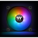 Thermaltake CL-F063-PL12SW-A Computerkølesystem Computerkabinet Ventilator 12 cm Sort, Hvid, Sag fan Sort, Ventilator, 12 cm, 500 rpm, 1500 rpm, 56,45 kubikfod/min., Sort, Hvid