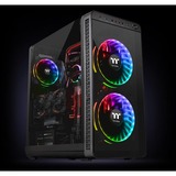 Thermaltake CL-F070-PL20SW-A Computerkølesystem Computerkabinet Ventilator 20 cm Sort, Sag fan Sort, Ventilator, 20 cm, 500 rpm, 1500 rpm, 117,96 kubikfod/min., Sort