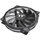 Thermaltake CL-F070-PL20SW-A Computerkølesystem Computerkabinet Ventilator 20 cm Sort, Sag fan Sort, Ventilator, 20 cm, 500 rpm, 1500 rpm, 117,96 kubikfod/min., Sort