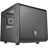 Thermaltake Core V1 Terning Sort, Cube sag Sort, Terning, PC, Sort, Mini-ITX, SPCC, HDD, Strøm