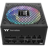 Thermaltake PS-TPD-0850F3FAGE-1 enhed til strømforsyning 850 W 24-pin ATX ATX Sort, PC strømforsyning Sort, 850 W, 100 - 240 V, 1020 W, 50/60 Hz, 12 A, Aktiv