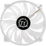 Thermaltake Pure 20 LED Computerkabinet Ventilator 20 cm Transparent, Sag fan gennemsigtig, Ventilator, 20 cm, 800 rpm, 28,2 dB, 129,639 kubikfod/min., Transparent