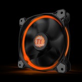 Thermaltake Riing 12 Computerkabinet Ventilator 12 cm Sort, Sag fan Ventilator, 12 cm, 800 rpm, 1500 rpm, 26,4 dB, 40,6 kubikfod/min.