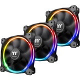 Thermaltake Riing 12 Sync Universel Ventilator 12 cm Sort, Sag fan Ventilator, 12 cm, 800 rpm, 1500 rpm, 26,4 dB, 40,6 kubikfod/min.