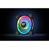 Thermaltake Riing Duo 14 LED RGB Premium Edition Computerkabinet Ventilator Sort, Sag fan Sort, Ventilator, 500 rpm, 1400 rpm, 26,2 dB, 60,87 kubikfod/min., Sort