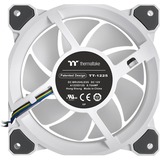 Thermaltake Riing Quad 12 RGB Computerkabinet Ventilator 12 cm Hvid, Sag fan Hvid, Ventilator, 12 cm, 500 rpm, 1500 rpm, 25,2 dB, 40,9 kubikfod/min.