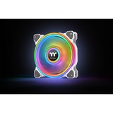 Thermaltake Riing Quad 12 RGB Computerkabinet Ventilator 12 cm Hvid, Sag fan Hvid, Ventilator, 12 cm, 500 rpm, 1500 rpm, 25,2 dB, 40,9 kubikfod/min.