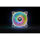 Thermaltake Riing Quad 12 RGB Computerkabinet Ventilator 12 cm Hvid, Sag fan Hvid, Ventilator, 12 cm, 500 rpm, 1500 rpm, 25,2 dB, 40,9 kubikfod/min.