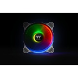 Thermaltake Riing Quad 12 RGB Computerkabinet Ventilator 12 cm Hvid, Sag fan Hvid, Ventilator, 12 cm, 500 rpm, 1500 rpm, 25,2 dB, 40,9 kubikfod/min.