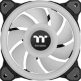 Thermaltake Riing Quad 12 RGB Computerkabinet Ventilator 12 cm Sort, Sag fan Sort, Ventilator, 12 cm, 500 rpm, 1500 rpm, 25,2 dB, 40,9 kubikfod/min.