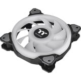 Thermaltake Riing Quad 12 RGB Computerkabinet Ventilator 12 cm Sort, Sag fan Sort, Ventilator, 12 cm, 500 rpm, 1500 rpm, 25,2 dB, 40,9 kubikfod/min.