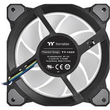 Thermaltake Riing Quad 12 RGB Computerkabinet Ventilator 12 cm Sort, Sag fan Sort, Ventilator, 12 cm, 500 rpm, 1500 rpm, 25,2 dB, 40,9 kubikfod/min.