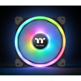 Thermaltake Riing Trio 12 LED RGB Radiator Fan TT Premium Edition Computerkabinet Ventilator 12 cm Sort, Sag fan Ventilator, 12 cm, 500 rpm, 1500 rpm, 25,2 dB, 41,13 kubikfod/min.