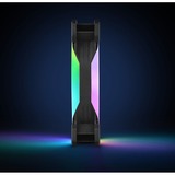 Thermaltake Riing Trio 12 LED RGB Radiator Fan TT Premium Edition Computerkabinet Ventilator 12 cm Sort, Sag fan Ventilator, 12 cm, 500 rpm, 1500 rpm, 25,2 dB, 41,13 kubikfod/min.