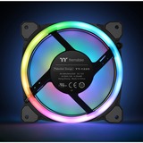 Thermaltake Riing Trio 12 LED RGB Radiator Fan TT Premium Edition Computerkabinet Ventilator 12 cm Sort, Sag fan Ventilator, 12 cm, 500 rpm, 1500 rpm, 25,2 dB, 41,13 kubikfod/min.