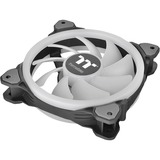 Thermaltake Riing Trio 12 LED RGB Radiator Fan TT Premium Edition Computerkabinet Ventilator 12 cm Sort, Sag fan Ventilator, 12 cm, 500 rpm, 1500 rpm, 25,2 dB, 41,13 kubikfod/min.