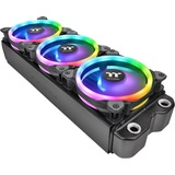 Thermaltake Riing Trio 12 LED RGB Radiator Fan TT Premium Edition Computerkabinet Ventilator 12 cm Sort, Sag fan Ventilator, 12 cm, 500 rpm, 1500 rpm, 25,2 dB, 41,13 kubikfod/min.