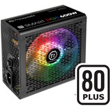 Thermaltake Smart RGB enhed til strømforsyning 600 W 20+4 pin ATX ATX Sort, PC strømforsyning Sort, 600 W, 230 V, 50 - 60 Hz, 7 A, Aktiv, 105 W