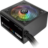 Thermaltake Smart RGB enhed til strømforsyning 700 W 20+4 pin ATX ATX Sort, PC strømforsyning Sort, 700 W, 230 V, 50 - 60 Hz, 9 A, Aktiv, 120 W
