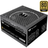 Thermaltake Toughpower GF1 650w 80+ Gold enhed til strømforsyning 24-pin ATX ATX Sort, PC strømforsyning Sort, 650 W, 100 - 240 V, 50 - 60 Hz, 10 A, 120 W, 650,4 W