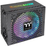 Thermaltake Toughpower PF1 enhed til strømforsyning 850 W 24-pin ATX Sort, PC strømforsyning Sort, 850 W, 100 - 240 V, 1020 W, 50/60 Hz, 12 A, Aktiv