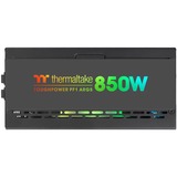 Thermaltake Toughpower PF1 enhed til strømforsyning 850 W 24-pin ATX Sort, PC strømforsyning Sort, 850 W, 100 - 240 V, 1020 W, 50/60 Hz, 12 A, Aktiv