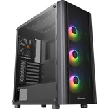 Thermaltake V250 TG ARGB Midi Tower Sort, Towerkabinet Sort, Midi Tower, PC, Sort, ATX, micro ATX, Mini-ITX, SPCC, Spil