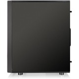 Thermaltake Versa J25 TG RGB Midi Tower Sort, Towerkabinet Sort, Midi Tower, PC, Sort, ATX, micro ATX, Mini-ITX, SPCC, Kabinet faner, Front