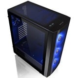 Thermaltake Versa J25 TG RGB Midi Tower Sort, Towerkabinet Sort, Midi Tower, PC, Sort, ATX, micro ATX, Mini-ITX, SPCC, Kabinet faner, Front