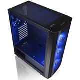 Thermaltake Versa J25 TG RGB Midi Tower Sort, Towerkabinet Sort, Midi Tower, PC, Sort, ATX, micro ATX, Mini-ITX, SPCC, Kabinet faner, Front