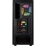 Thermaltake View 21 TG RGB Plus Midi Tower Sort, Towerkabinet Sort, Midi Tower, PC, Sort, ATX, micro ATX, Mini-ATX, SPCC, Hærdet glas, Spil