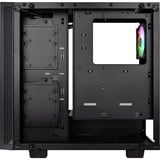 Thermaltake View 21 TG RGB Plus Midi Tower Sort, Towerkabinet Sort, Midi Tower, PC, Sort, ATX, micro ATX, Mini-ATX, SPCC, Hærdet glas, Spil