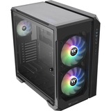 Thermaltake View 51 TG ARGB Midi Tower Sort, Towerkabinet Sort, Midi Tower, PC, Sort, ATX, EATX, micro ATX, Mini-ITX, Stål, Spil