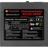 Thermaltake W0393RE enhed til strømforsyning 630 W 20+4 pin ATX ATX Sort, PC strømforsyning Sort, 630 W, 100 - 240 V, 700 W, 50 - 60 Hz, 10 A, Aktiv, Detail