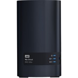 WD My Cloud EX2 Ultra NAS Desktop Ethernet LAN Sort Armada 385 Sort, NAS, Desktop, Marvell, Armada 385, Sort