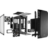 be quiet! BGW34 computeretui Tower Sort, Towerkabinet Sort, Tower, PC, Sort, ATX, Mini-ATX, Mini-ITX, Syntetisk ABS, Stål, Hærdet glas, 36,9 cm