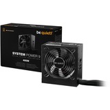 be quiet! System Power 9 | 400W CM enhed til strømforsyning 20+4 pin ATX ATX Sort, PC strømforsyning Sort, 400 W, 200 - 240 V, 50 Hz, 4 A, Aktiv, 103 W