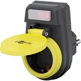 goobay 41266 strømstik adapter Type F Sort, Stikkontakt adapter Type F, Type F, 250 V, 16 A, Sort, 3680 W