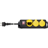 goobay 45193 stikdåse 3 m 3 AC stikkontakt(er) Indendørs Sort, Gul, Strømskinne Sort/Gul, 3 m, 3 AC stikkontakt(er), Indendørs, Type F, Sort, Gul, 230 V