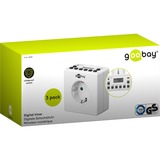 goobay 55542 smart stik 3600 W Hvid, Timeren Hvid, Ledningsført, Indendørs, Hvid, IP20, CE, WEEE, GS: TÜV Süd, 3600 W