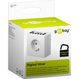 goobay NK ZSU 4 ZEITSCHALTUHR DIGITAL Hvid Daglig/ugentlig timer, Timeren Hvid, Daglig/ugentlig timer, Hvid, Knapper, IP20