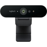 Logitech BRIO webcam 4096 x 2160 pixel USB 3.2 Gen 1 (3.1 Gen 1) Sort Sort, 4096 x 2160 pixel, 90 fps, 1280x720@30fps,1280x720@60fps,1920x1080@30fps,1920x1080@60fps, 720p,1080p,2160p, 5x, 90°